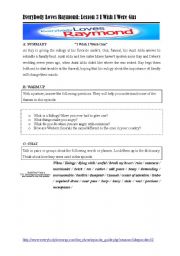 English Worksheet: Everybody Loves Raymond Season 1 Episode 3: I Wish I were Gus