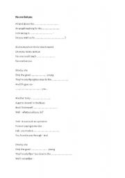 English Worksheet: fill in the songs lyrics. No-one but you by Queen