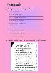 English worksheet: present simple