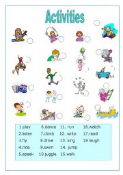 verbs (match it with pictures)