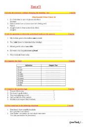 English worksheet: Common Core Test 