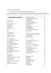 English worksheet: Ashley Tisdales song 