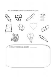 English worksheet: SCHOOL-OBJECTS