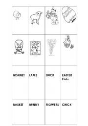 English Worksheet: EASTER CARDS