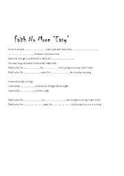 English worksheet: Faith No More