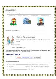 English Worksheet: Passive Voice (Disasters)