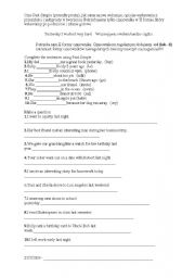 English worksheet: Past Simple