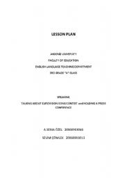 English Worksheet: speaking lesson plan