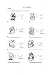 English Worksheet: zoo animals