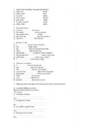 English Worksheet: Present Perfect exercises