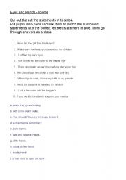 English Worksheet: Eyes and Hands Idioms