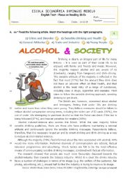 English Worksheet: Teens and addictions  -  