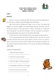 English Worksheet: simple past