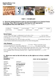 English Worksheet: CLONING and GMOs