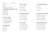 English Worksheet: WH QUESTIONS AND  DO / DOES 