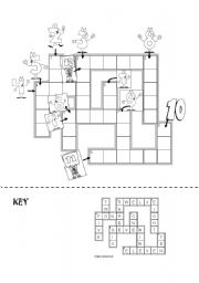 English Worksheet: Number Crossword