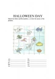 English worksheet: Halloween