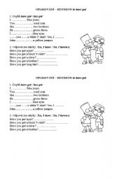 English Worksheet: Have got