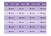 English Worksheet: Past Tense Domino-Regular verbs pronunciation