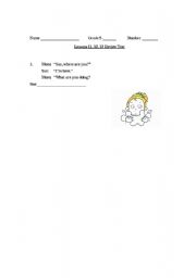 English Worksheet: What did you do?