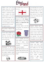 English Worksheet: England