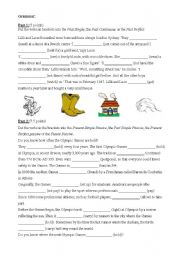 English Worksheet: Intermediate mix grammar cloze test exercises.