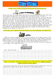 English Worksheet: Story Telling