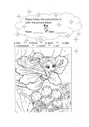 English Worksheet: letters picture