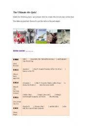 English Worksheet: The ultimate 60 quiz