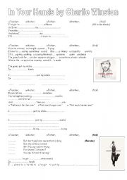 English Worksheet: In your hands by Charlie Winston