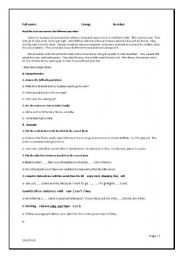 English worksheet: Review 