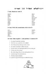 English Worksheet: Past Simple 