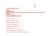 English worksheet: review 