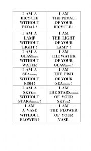 English Worksheet: CHOOSING PAIRS