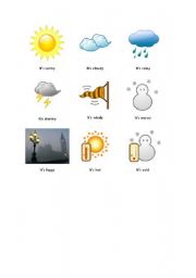 English worksheet: weather