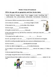 English Worksheet: Crime and Punishment