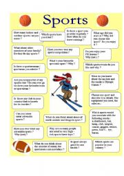 English Worksheet: Sports - speaking