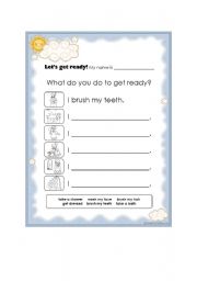 English Worksheet: Daily Routines and Healthy Habits
