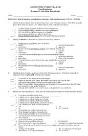 English Worksheet: comprehensive multiple choice exam for high school