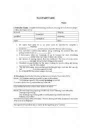 English Worksheet: Blank Filling