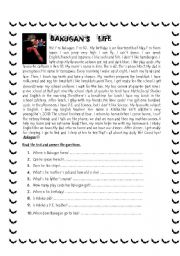English Worksheet: Bakugan`s Life
