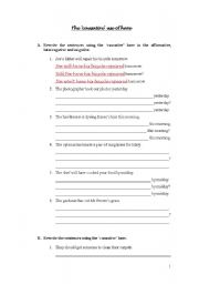 English Worksheet: Causative form