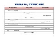 English worksheet: THERE IS / THERE ARE