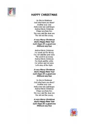 English Worksheet: Christmas song