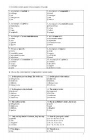 English Worksheet: English Test