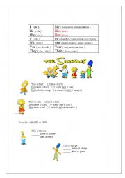 English worksheet: Possessive Adjectives