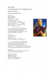 English worksheet: New song