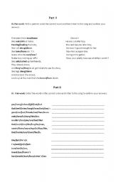 English worksheet: avril lavigne song skater boy