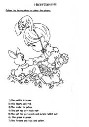 English Worksheet: Happy Easter