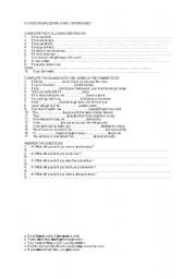 English worksheet: if clauses